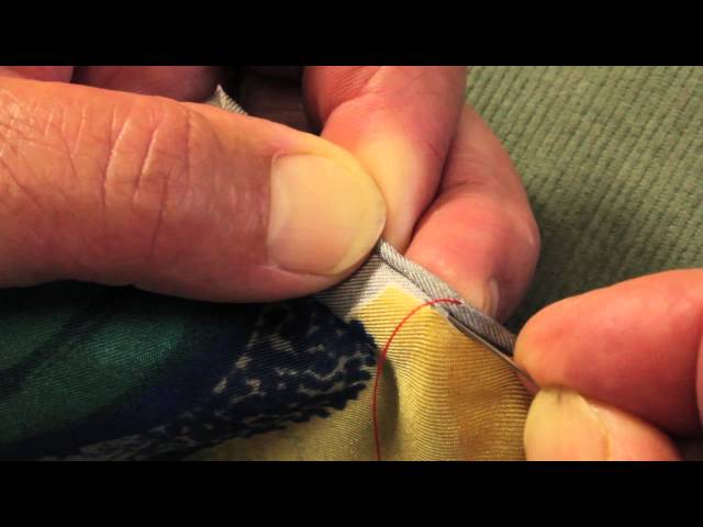 Hand Stitch Silk Wool Scarf