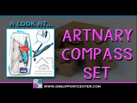 ARTNARY Non-slip Pencil Compass Set With Protractor For Students Math Geometry Design Measurement Drafting Dra