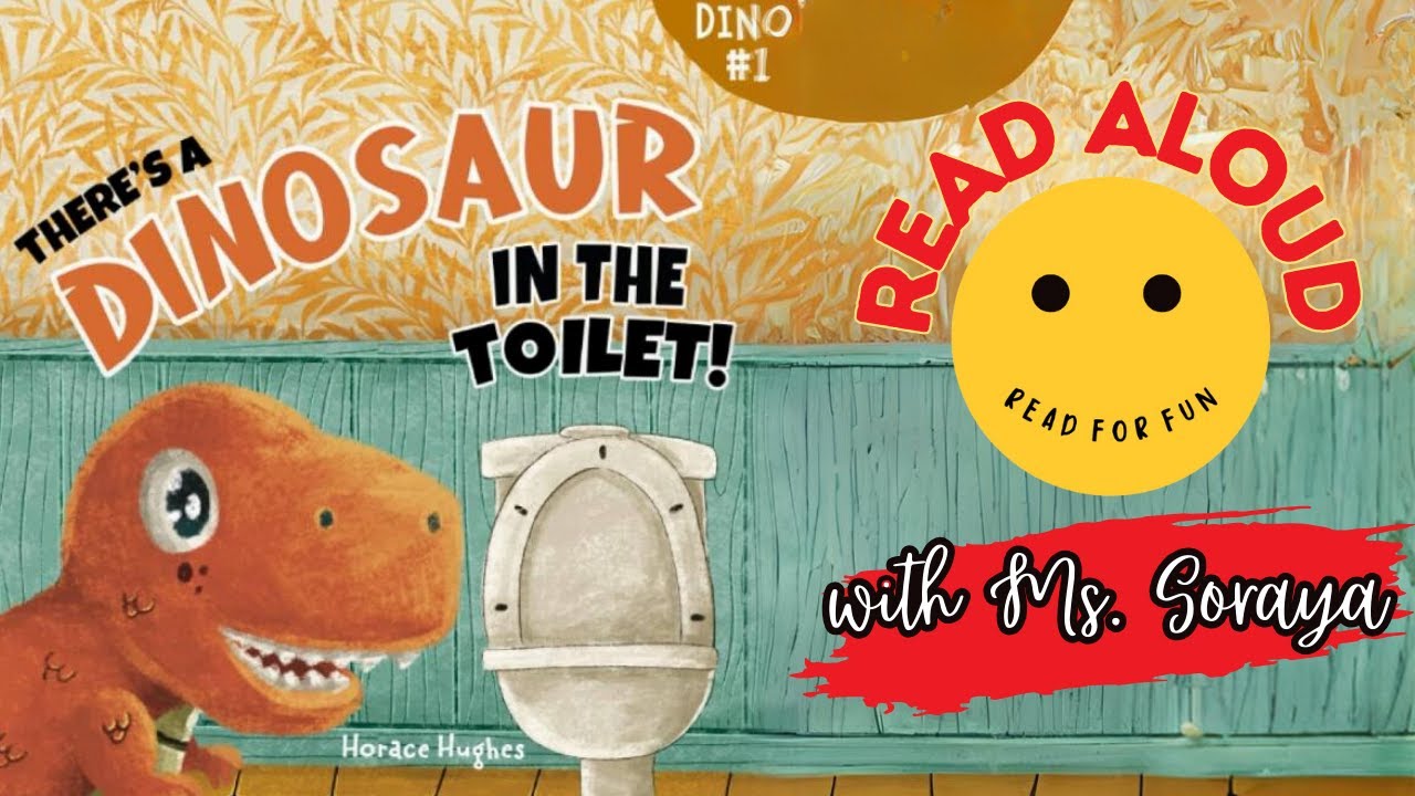 Read Aloud for Kids | There's a Dinosaur in the Toilet! | Funny Rhyming Read Aloud | Read For Fun