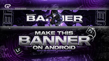 How to make Bgmi inspired Youtube channel BANNER on android by using 3D RENDER CHARACTER |