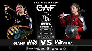 Sofia Giampietro vs Sofia Cervera CAF MEDIEVAL ARGENTINA 2021
