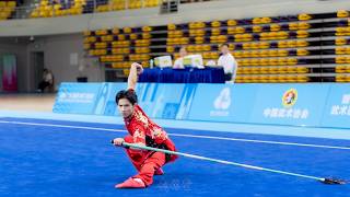 男子枪术 第2名 四川 王琅可 9.760分 Men's QiangShu，男子抢术，抢术，