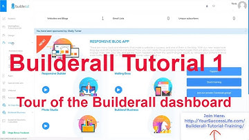 Builderall Tutorial 1 | Tour of the Builderall dashboard | Online Business Platform  #Builderall