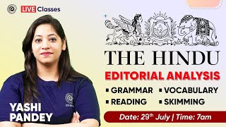 29 July 2023 | The Hindu Editorial | The Hindu Editorial Analysis | The Hindu Vocab | Yashi Pandey