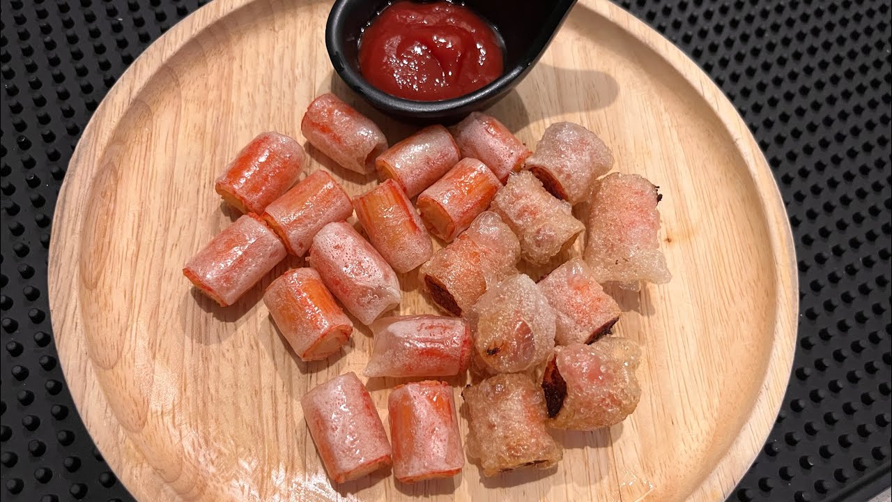 ￼￼สวนครัวชวนทำ ปูอัดห่อแป้งทอดกรอบ เมนูของกินเล่นทำง่ายอร่อยทอดได้แบบไม่ต้องใช้ี￼น้ำมัน