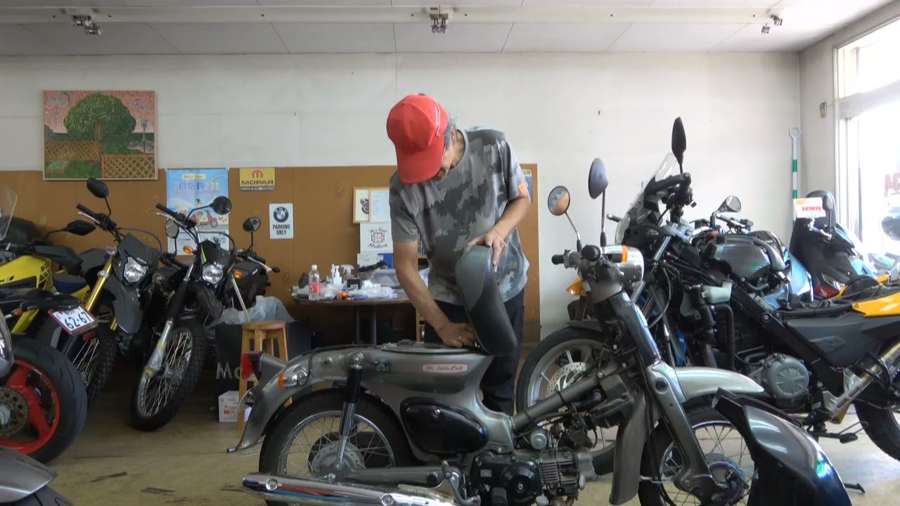 リトルカブ　フューエルポンプ戻してエンジン始動