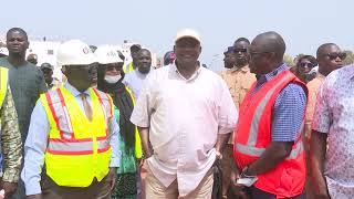 PRESIDENT BARROW INSPECTS URBAN ROADS