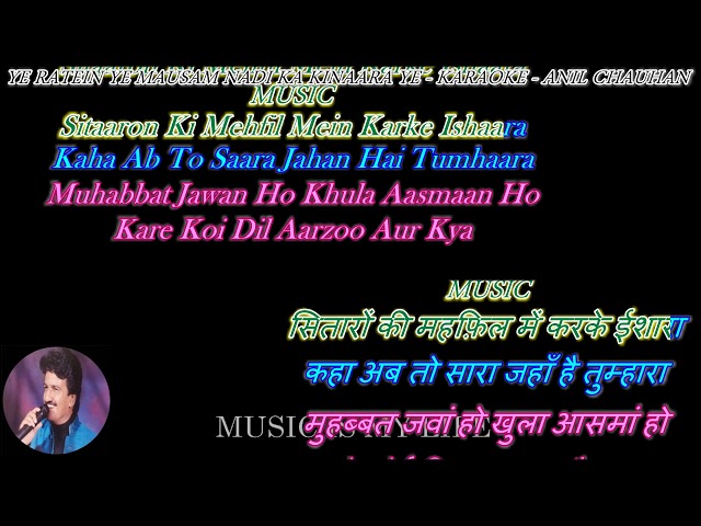 Ye Raatein Ye Mausam Nadi Ka - karaoke With Scrolling Lyrics Eng. u0026 हिंदी class=