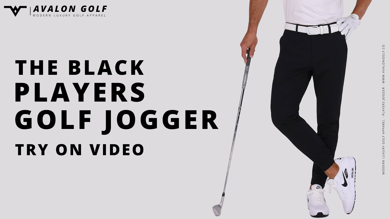 Players Golf Jogger: Black | Avalon Golf Co