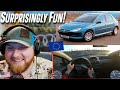 American Reacts to a European Joyride in a Regular European Car