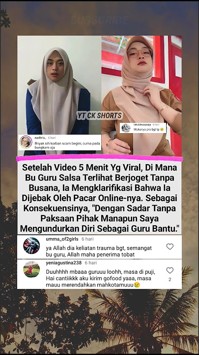 Begini klarifikasi Bu Guru Salsa terkait viral video 5 menit link❗#short #viralvideo #faktaunik