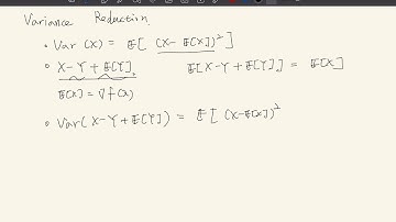 [W13-1] variance reduction