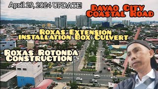 DAVAO CITY COATAL ROAD UPDATE AS OF APRIL 29, 2024 | INSTALLATION OF TWIN BOX CULVERT