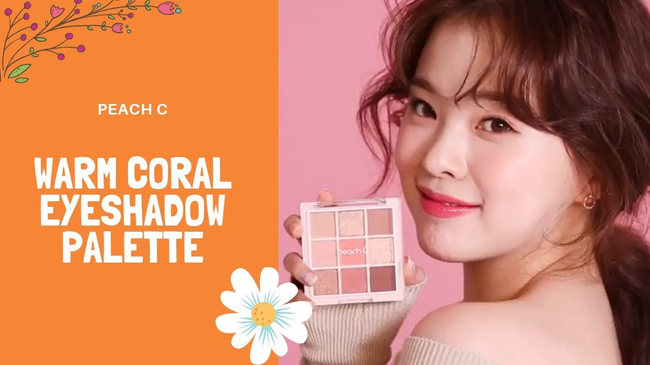 Warm Coral Eyeshadow Palette | Peach C | YesStyle Korean Beauty