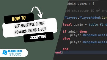 How to Set Multiple Jump Power for Your Character Using a GUI in Roblox Studio
