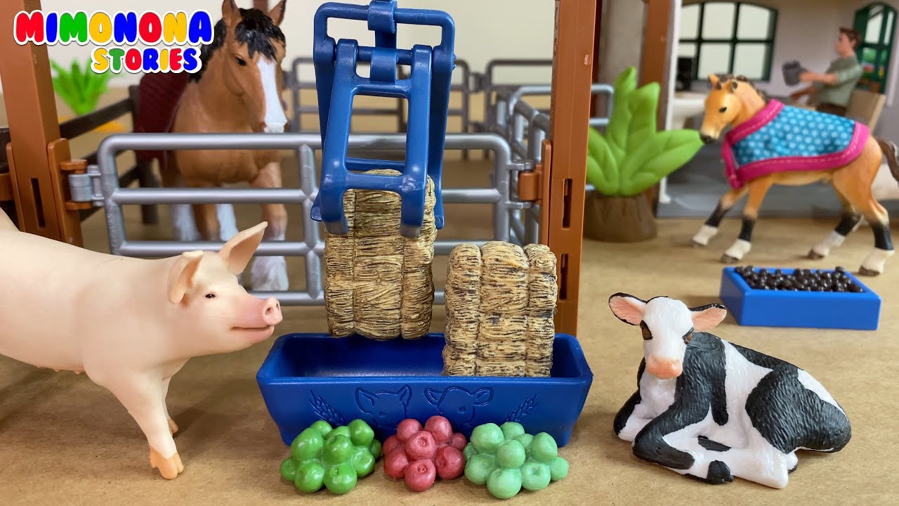 Animales de la Granja 🐮🐷 Juguetes Sonidos 🎶 Videos para niños pequeños ✨  Mimonona Stories 