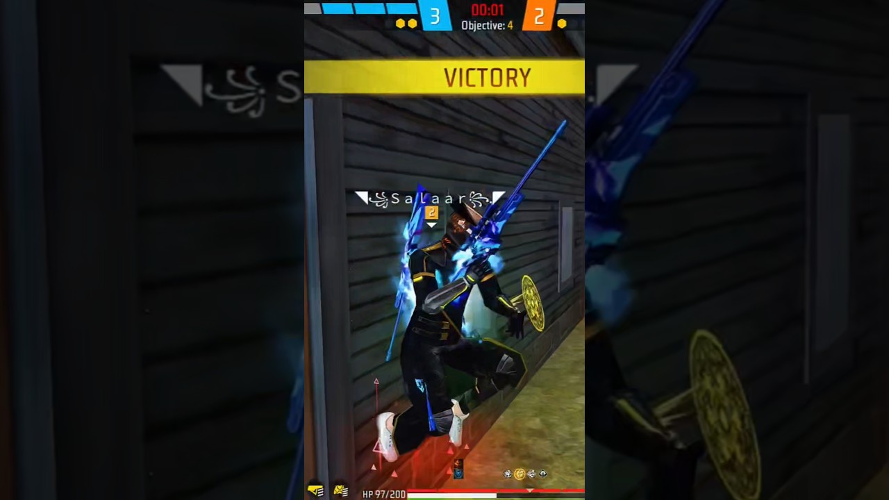 #freefire#viral #shorts 1vs4 clutch with awm