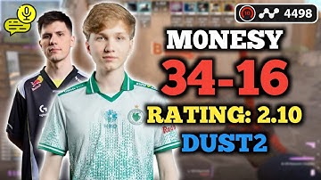 M0NESY (34-16) RT: 2.10 | W/B1T | EU FACEIT (DUST2) +VOICE | ELO 4498 | CS2 POV