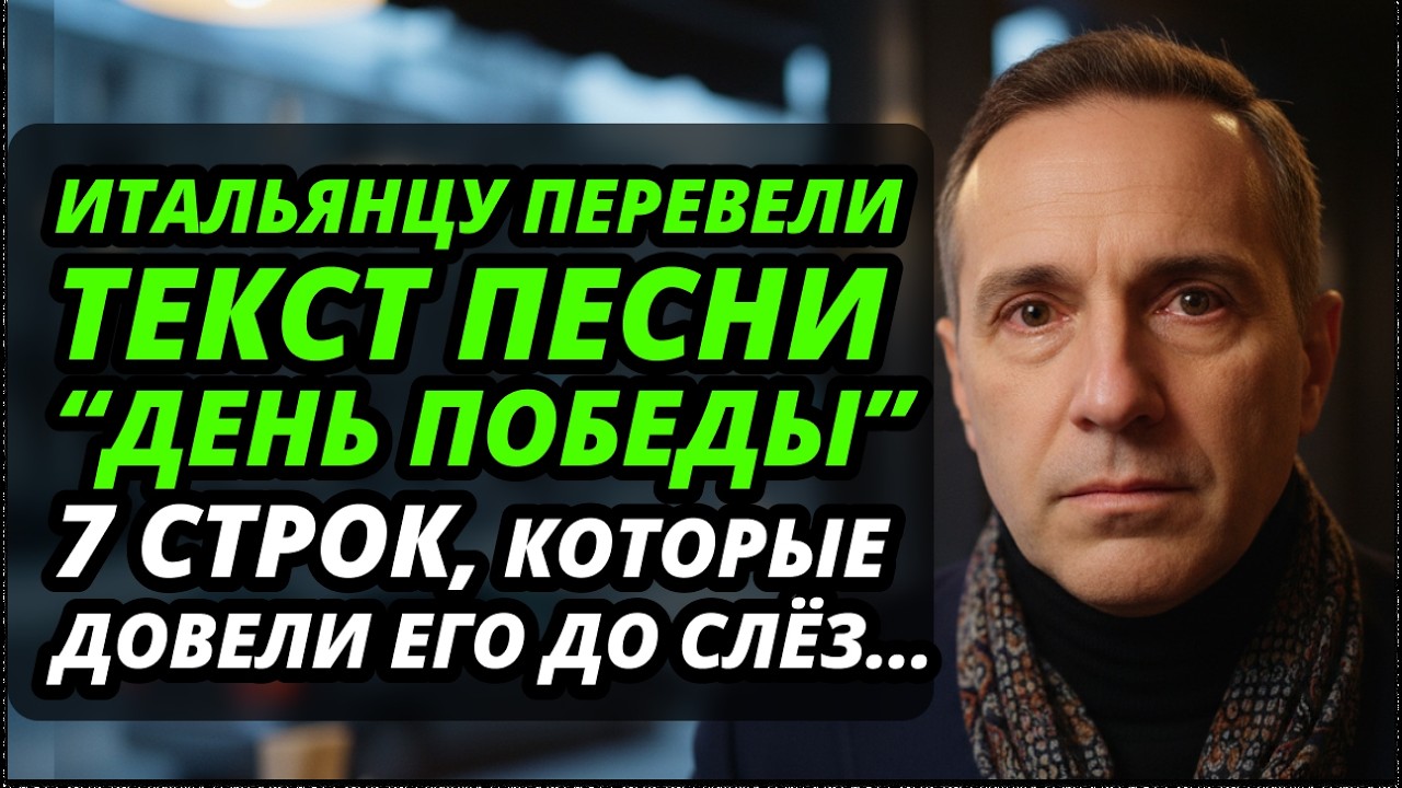 Музыкальный критик из Италии разобрал «День Победы» и был в УЖАСЕ от лжи Запада о России