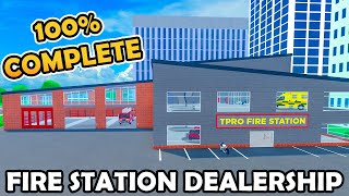 I COMPLETED THE FIRE FIGHTER DEALERSHIP IN CAR DEALERSHIP TYCOON!! (HOW TO GET FIRE TRUCK)