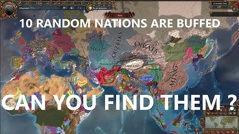 EU4 Timelapse but I buffed 10 random countries