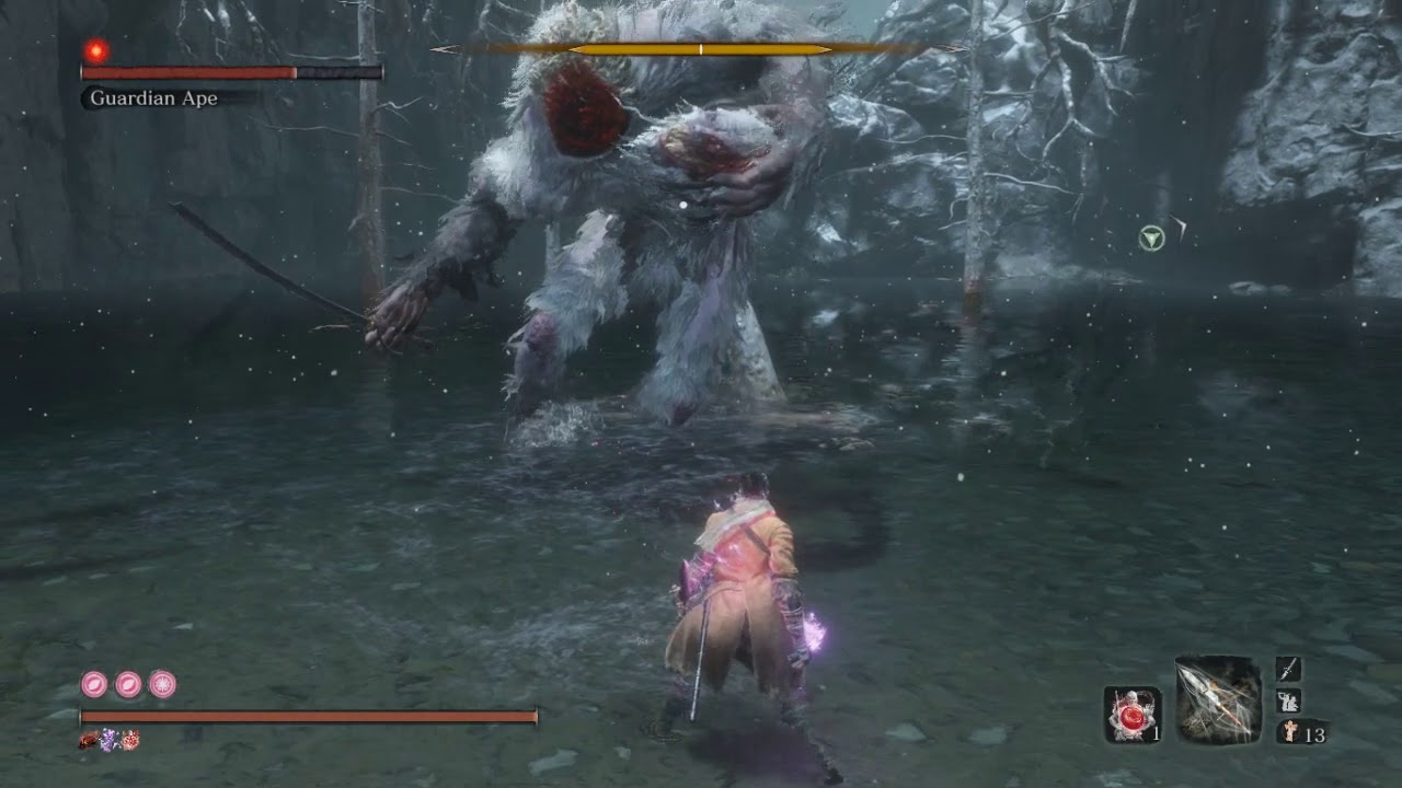 Sekiro (Malaysia) - Guardian Ape boss fight - YouTube