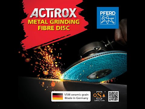 PFERD - Grinding Wheel vs Actirox Bolt Test