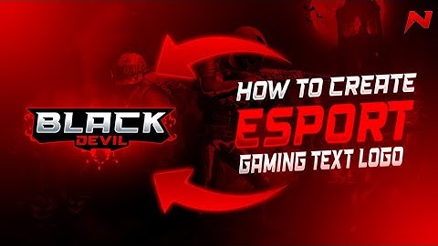 Esport Gaming Text Logo Create On Android | Esport Gaming Logo Make On PS CC | Raj GFX