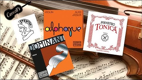 Comparison of the Stentor II student violin with 4 different string set ups.