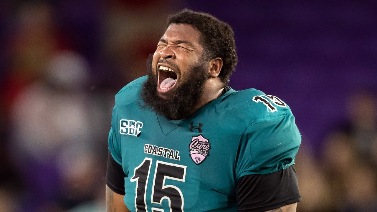 Jerrod Clark Highlights, DL Coastal Carolina, Senior Bowl