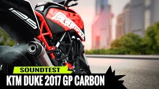 Auspuffanlage Radical Racing GP Carbon Black Line KTM Duke 125 Bj. 17-20,  mit EG-BE