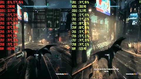 Batman Arkham Knight Windows 10 Vs Windows 8.1 | GTX 750TI | Performance Comparision