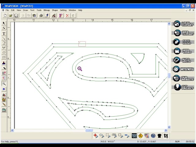 WinPCSign 2012 Basic Software for Cutting plotter Vinyl Cutter Easy To Operate 