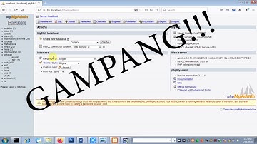 Cara Akses Database menggunakan DBMS Mysql berbasis web (Php my admin)