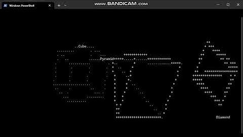 3d ascii spinning objects demo