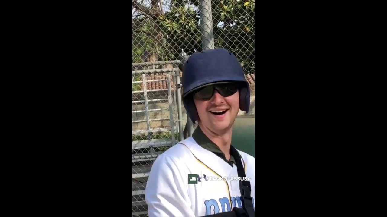 Tank Glass Bong Baseball with Darrell