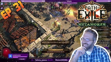 E31 - Path of Exile Metamorph - 3.9 Necromancer Vaal Summon Skeletons - Complete Twinned Maps