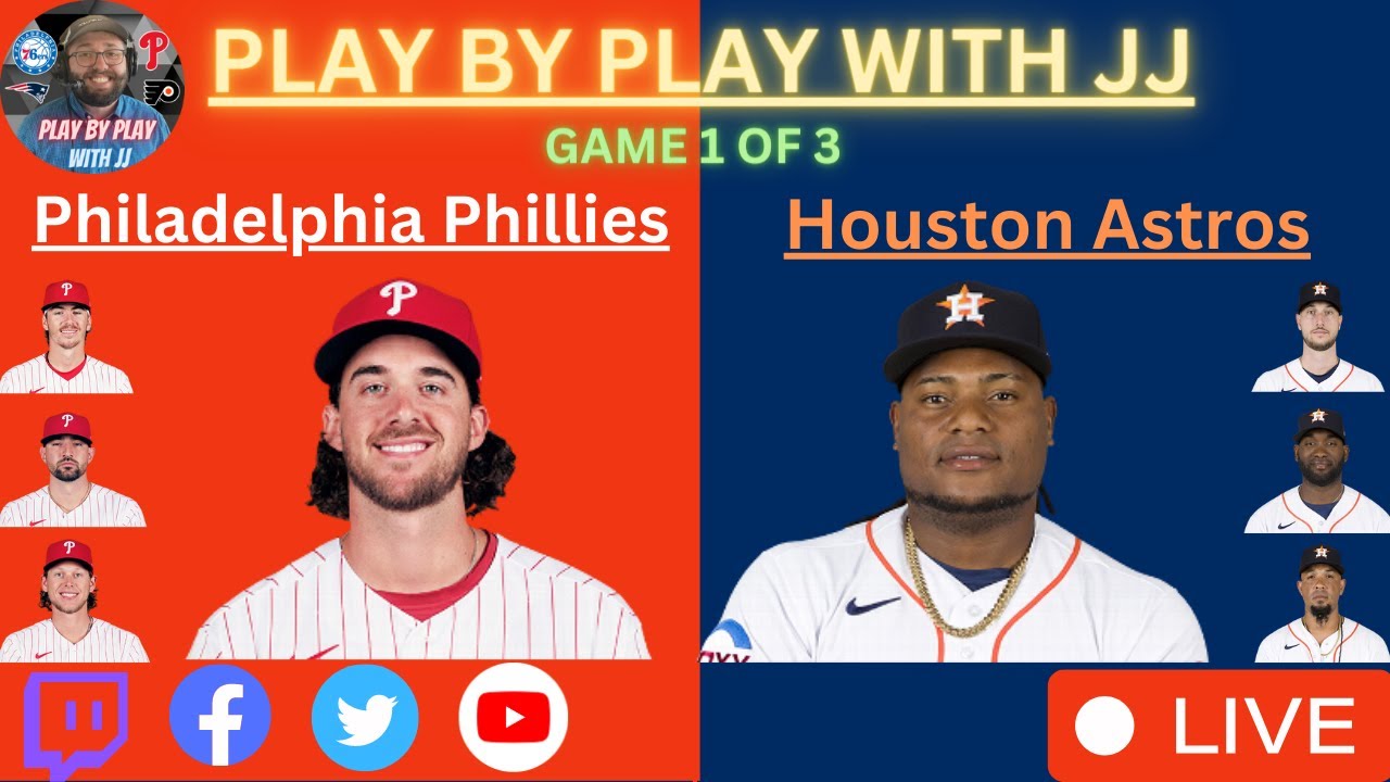 Philadelphia Phillies Houston Astros LIVE PLAY-BY-PLAY (04-28-23)