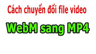 Cách chuyển đổi định dạnh file WebM sang MP4 screenshot 5