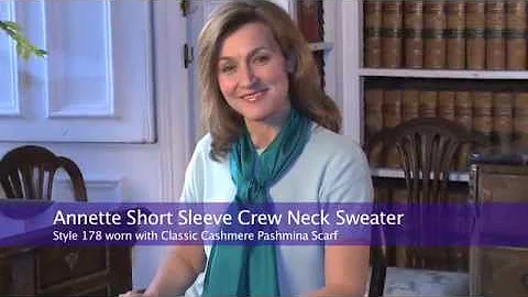 Cashmere Short Sleeve | Annette Short Sleeved Crew Neck Sweater