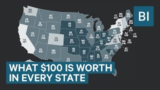 How Much $100 Is Actually Worth In Your State