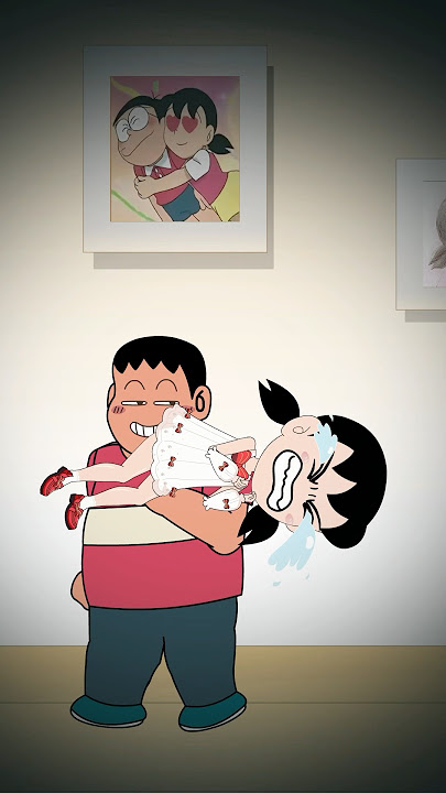 Shizuka and Nobita's Love Adventure Story🔥 #animation #funny #shizuka