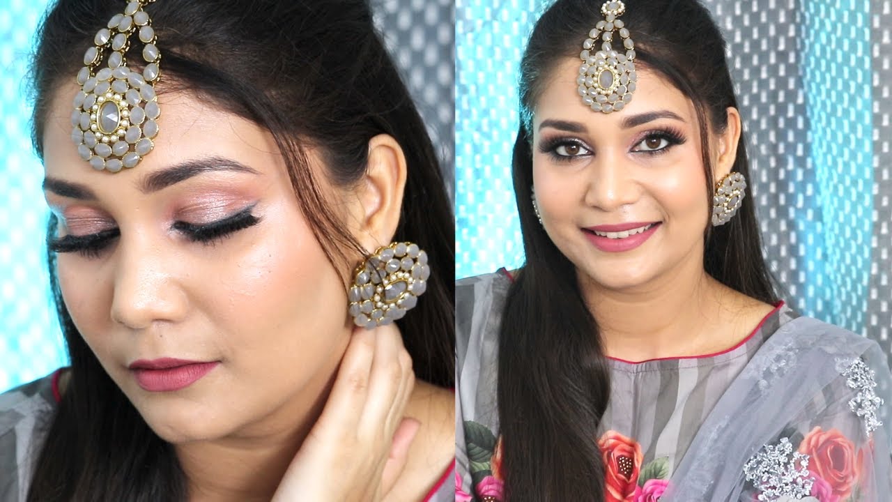 Soft Pink makeup Look - Eid 2020 | Step by step Eid Makeup For beginners #eidcollab | Nidhi Katiyar