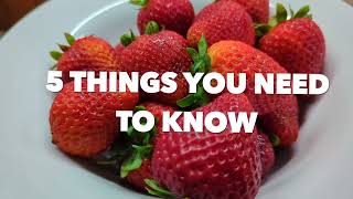 5 things you need to know before buying strawberries!  Fresas frescas!