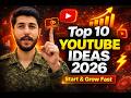 Top 10 YouTube Channel Ideas for 2026 | Start Today & Grow Fast | Mr Tubick