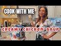 CREAMY CHICKEN SOUP || INSTANT POT LOW CARB KETO RECIPE