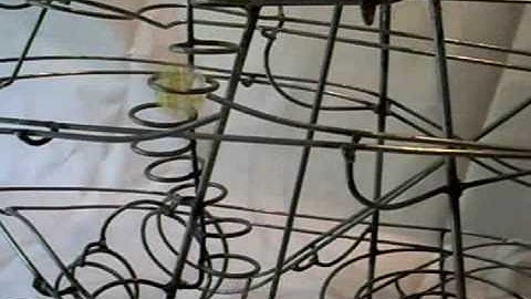 Rolling Ball Sculpture Track Component - Cascading Rings