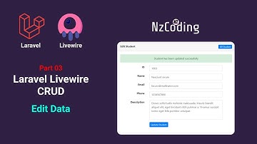 Laravel Livewire Crud | Part 03 | Edit Data