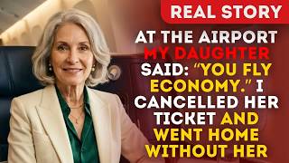 At The Airport My Daughter Said： “You Fly Economy ” I Cancelled Her Ticket And Went Home Without
