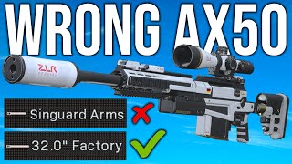 You are using the WRONG AX50 Barrel on Warzone
